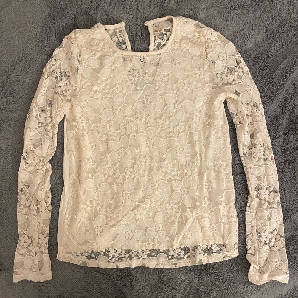 Hollister Long Sleeve Lace Top